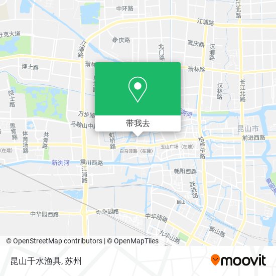 昆山千水渔具地图