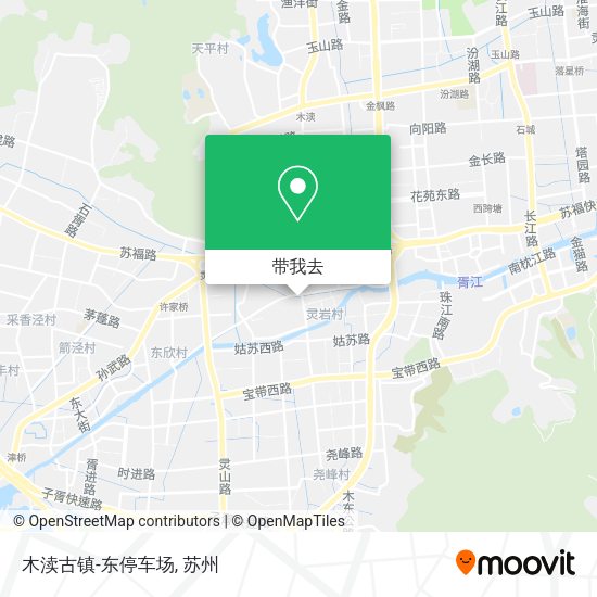 木渎古镇-东停车场地图