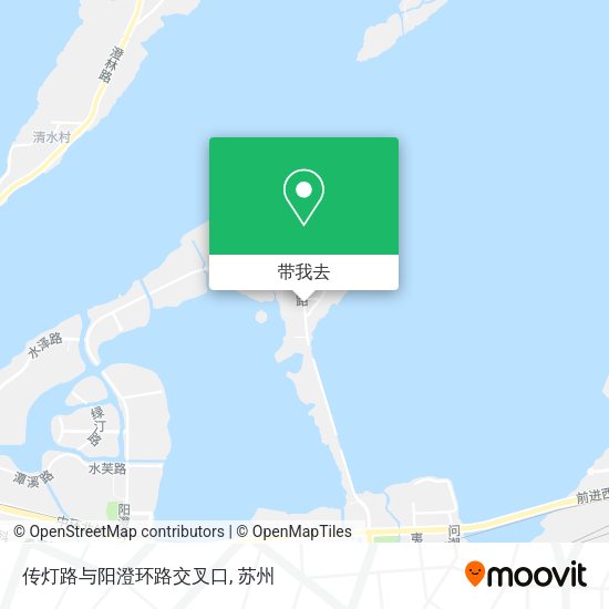 传灯路与阳澄环路交叉口地图
