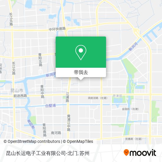 昆山长运电子工业有限公司-北门地图