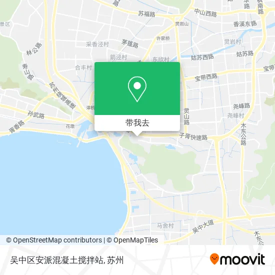 吴中区安派混凝土搅拌站地图