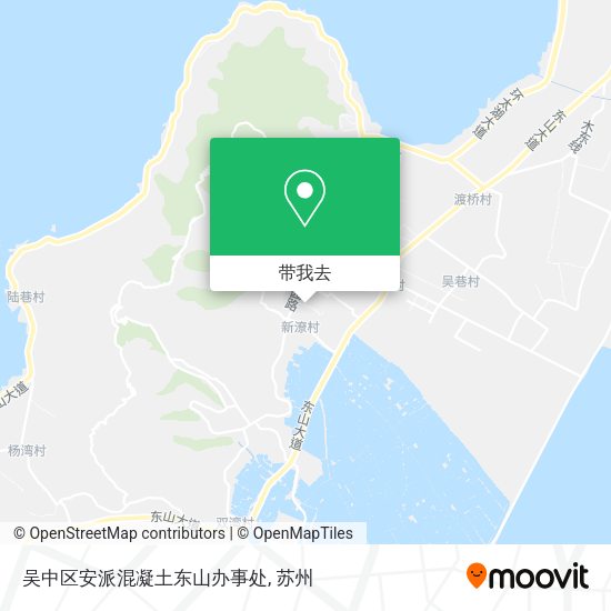 吴中区安派混凝土东山办事处地图