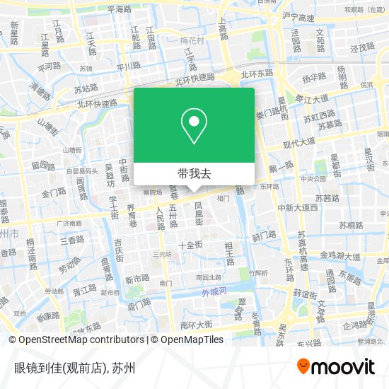 眼镜到佳(观前店)地图