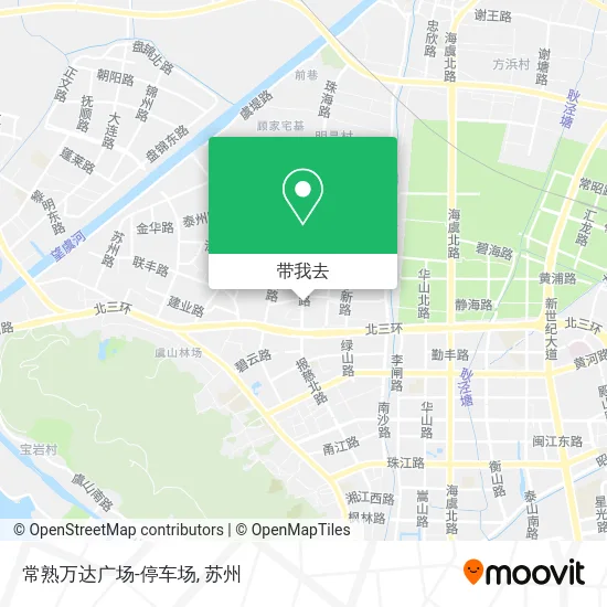 常熟万达广场-停车场地图