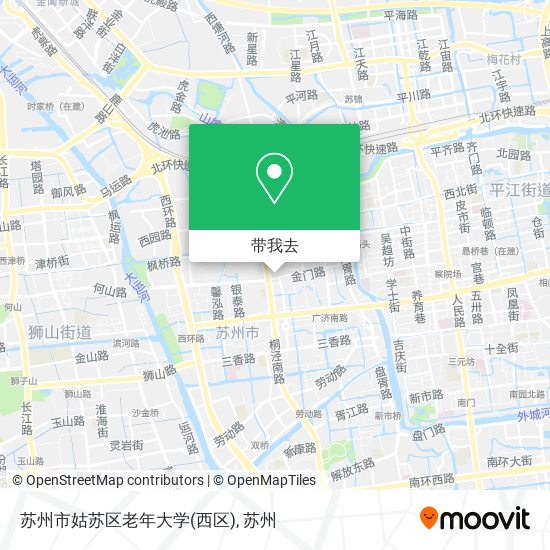 苏州市姑苏区老年大学(西区)地图