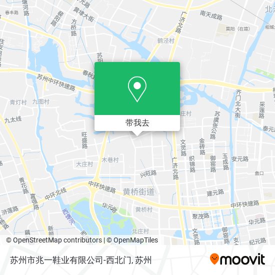 苏州市兆一鞋业有限公司-西北门地图