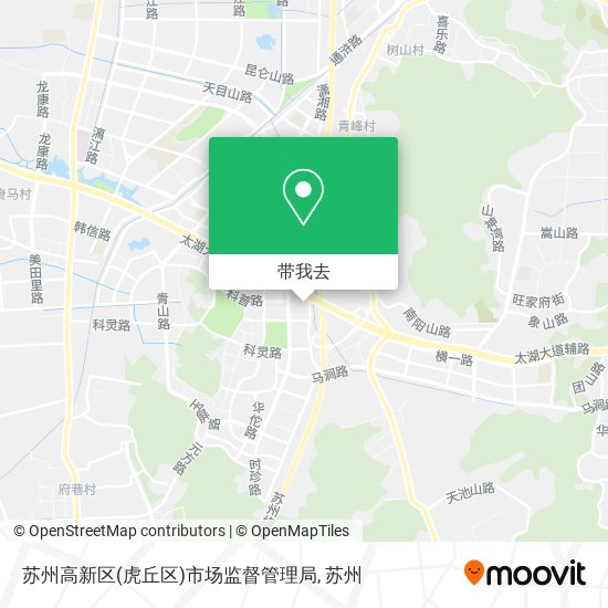 苏州高新区(虎丘区)市场监督管理局地图