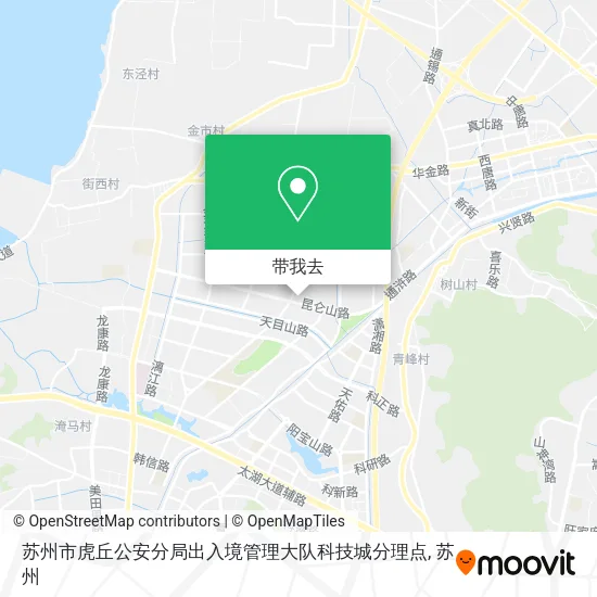 苏州市虎丘公安分局出入境管理大队科技城分理点地图