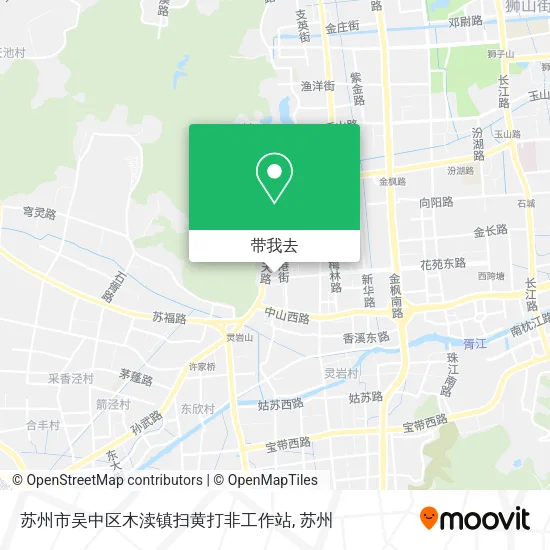 苏州市吴中区木渎镇扫黄打非工作站地图
