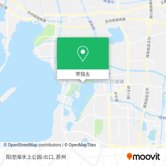 阳澄湖水上公园-出口地图
