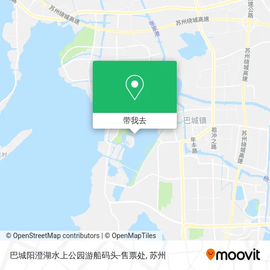 巴城阳澄湖水上公园游船码头-售票处地图