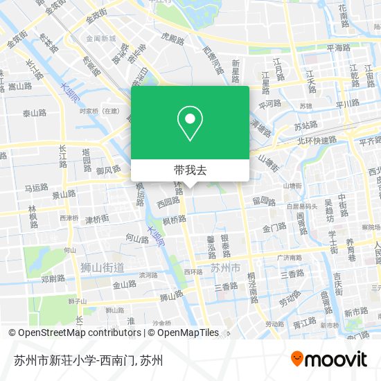 苏州市新荘小学-西南门地图