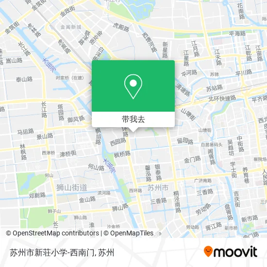 苏州市新荘小学-西南门地图