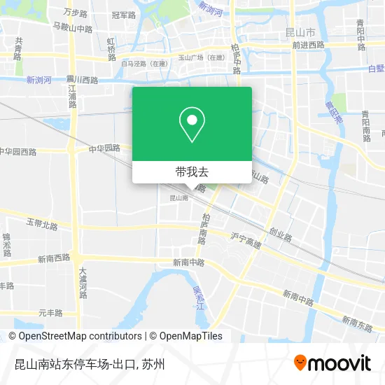 昆山南站东停车场-出口地图