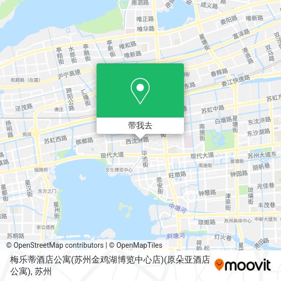 梅乐蒂酒店公寓(苏州金鸡湖博览中心店)(原朵亚酒店公寓)地图
