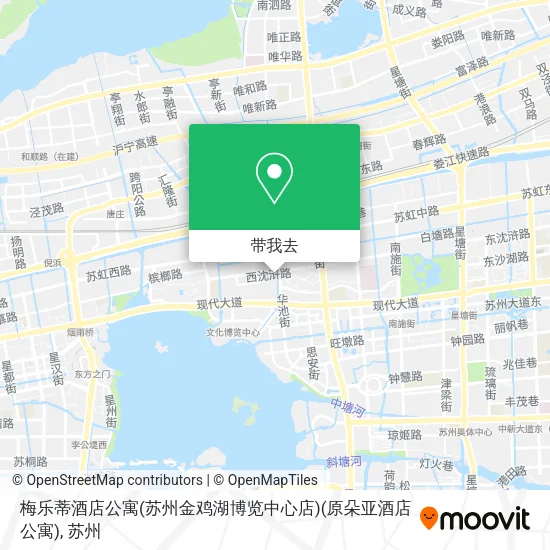 梅乐蒂酒店公寓(苏州金鸡湖博览中心店)(原朵亚酒店公寓)地图