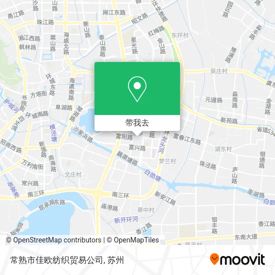 常熟市佳欧纺织贸易公司地图