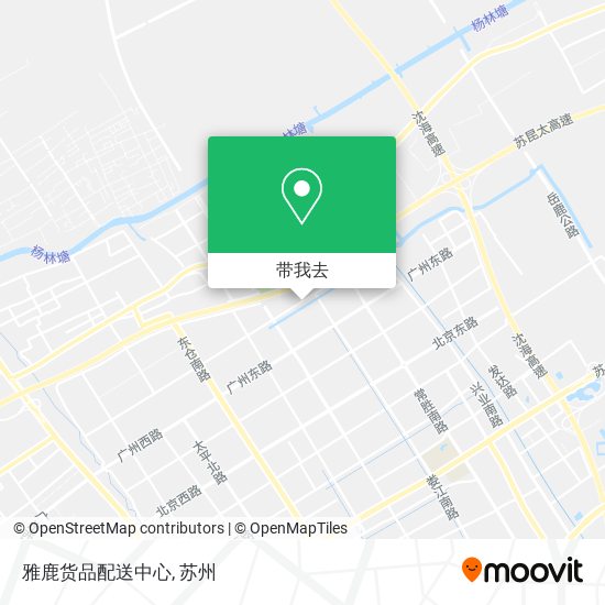 雅鹿货品配送中心地图