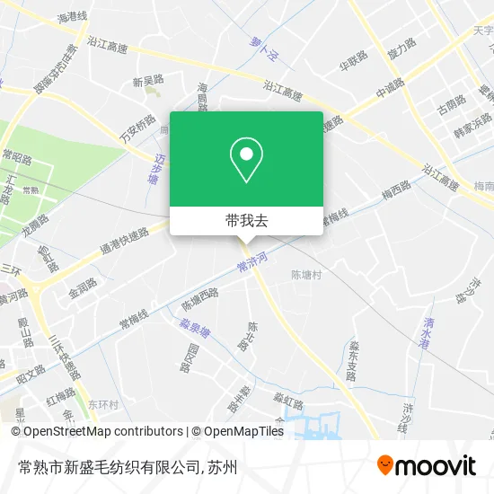 常熟市新盛毛纺织有限公司地图