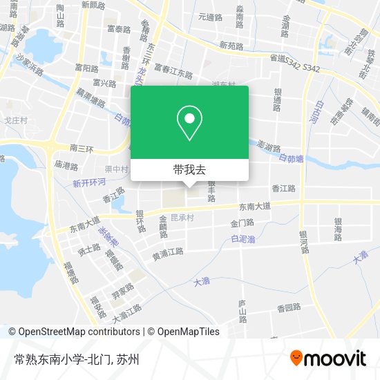 常熟东南小学-北门地图