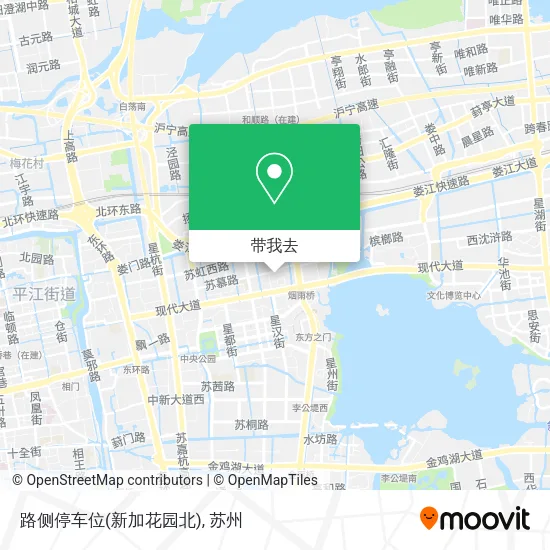 路侧停车位(新加花园北)地图