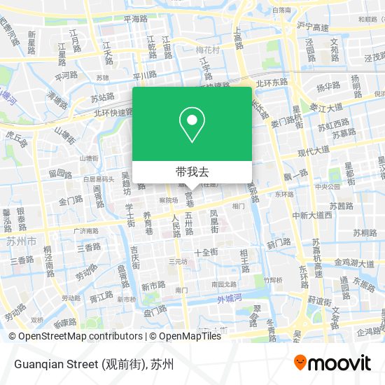 Guanqian Street (观前街)地图