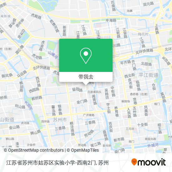 江苏省苏州市姑苏区实验小学-西南2门地图