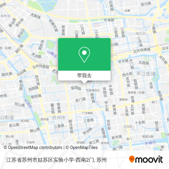 江苏省苏州市姑苏区实验小学-西南2门地图