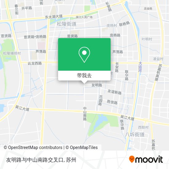 友明路与中山南路交叉口地图