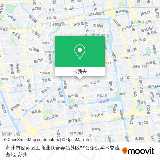 苏州市姑苏区工商业联合会姑苏区非公企业学术交流基地地图