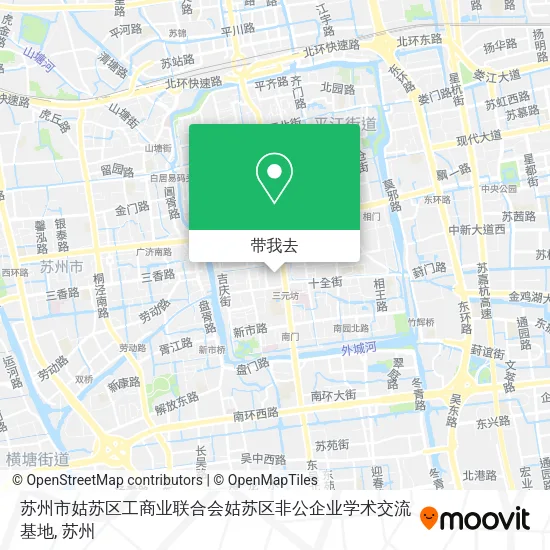 苏州市姑苏区工商业联合会姑苏区非公企业学术交流基地地图