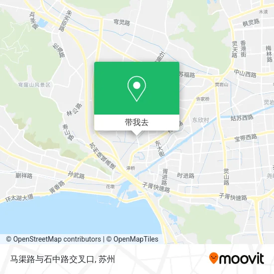 马渠路与石中路交叉口地图