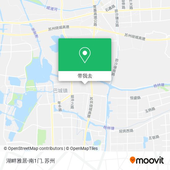 湖畔雅居-南1门地图