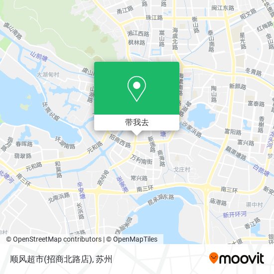 顺风超市(招商北路店)地图