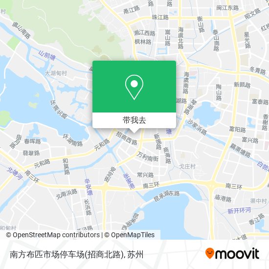 南方布匹市场停车场(招商北路)地图