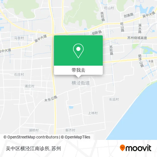 吴中区横泾江南诊所地图