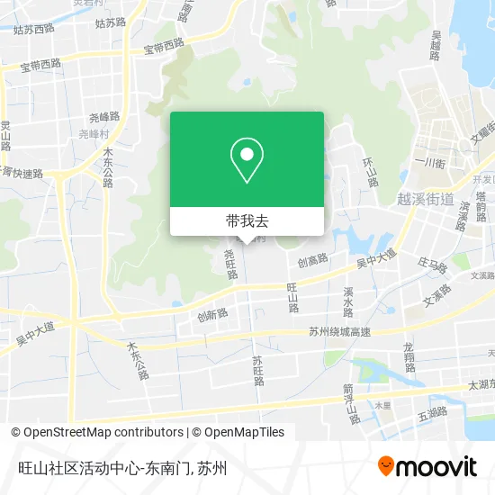 旺山社区活动中心-东南门地图