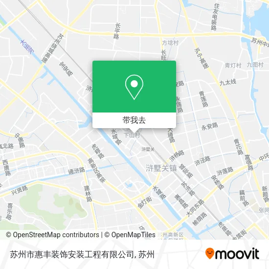 苏州市惠丰装饰安装工程有限公司地图