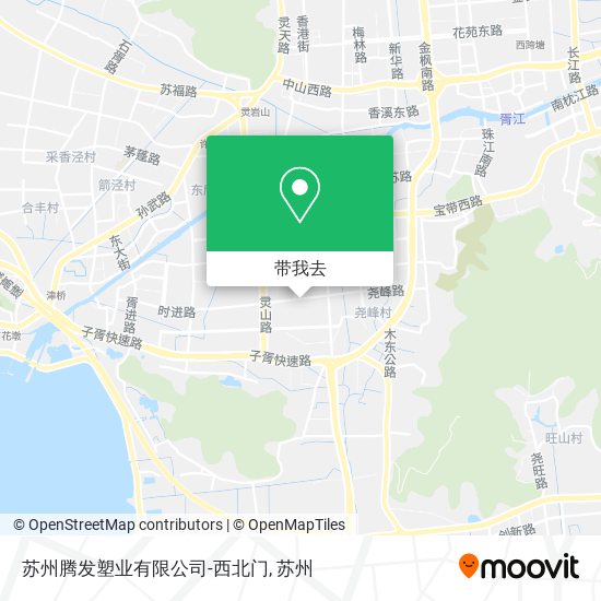 苏州腾发塑业有限公司-西北门地图