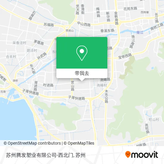 苏州腾发塑业有限公司-西北门地图