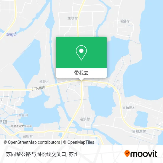 苏同黎公路与周松线交叉口地图