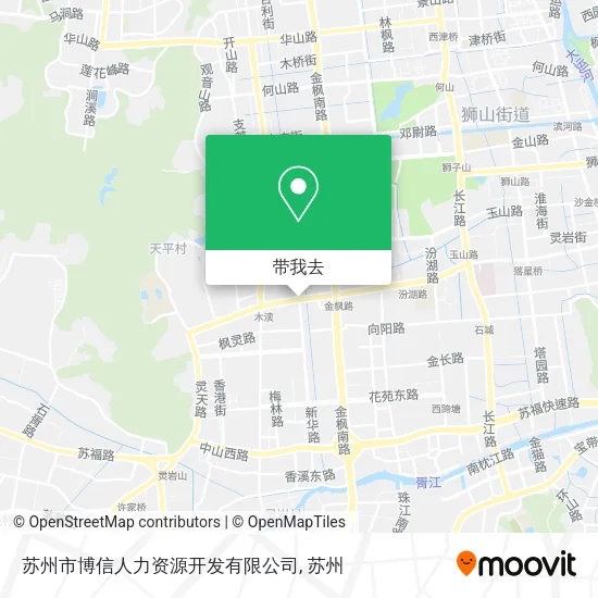 苏州市博信人力资源开发有限公司地图