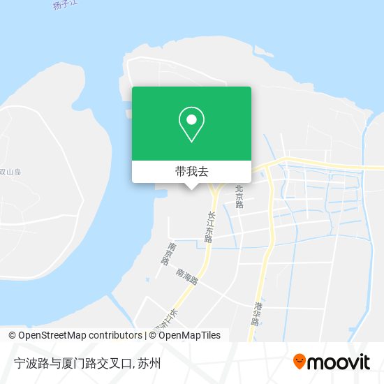 宁波路与厦门路交叉口地图