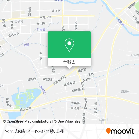 常昆花园新区一区-37号楼地图