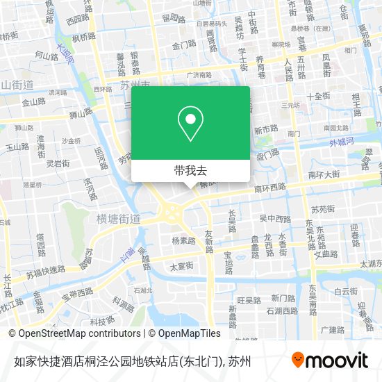 如家快捷酒店桐泾公园地铁站店(东北门)地图