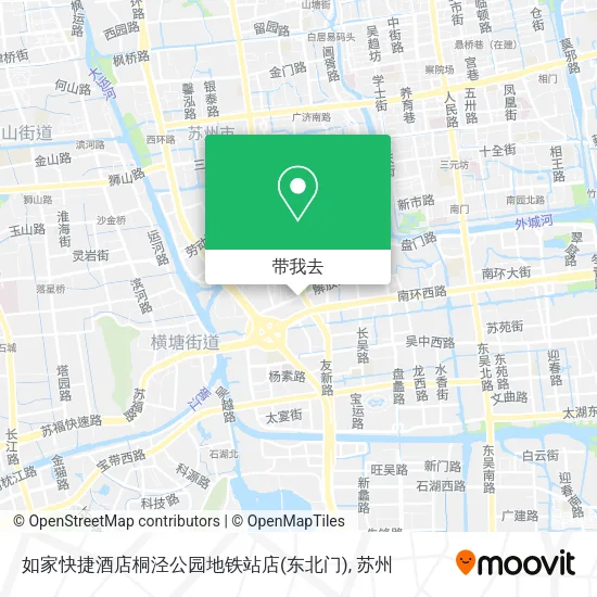 如家快捷酒店桐泾公园地铁站店(东北门)地图