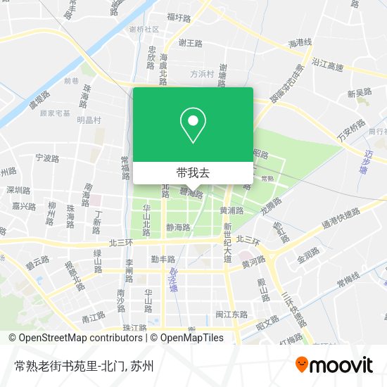 常熟老街书苑里-北门地图