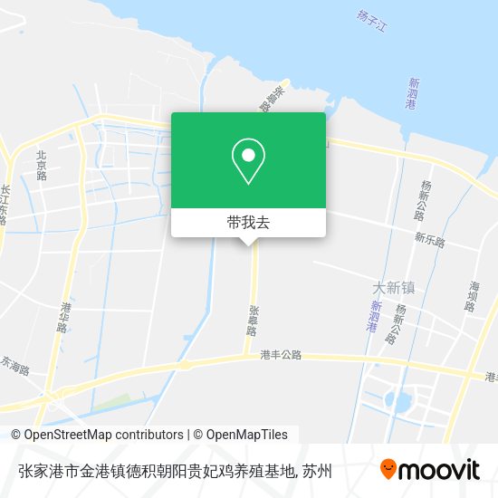 张家港市金港镇德积朝阳贵妃鸡养殖基地地图