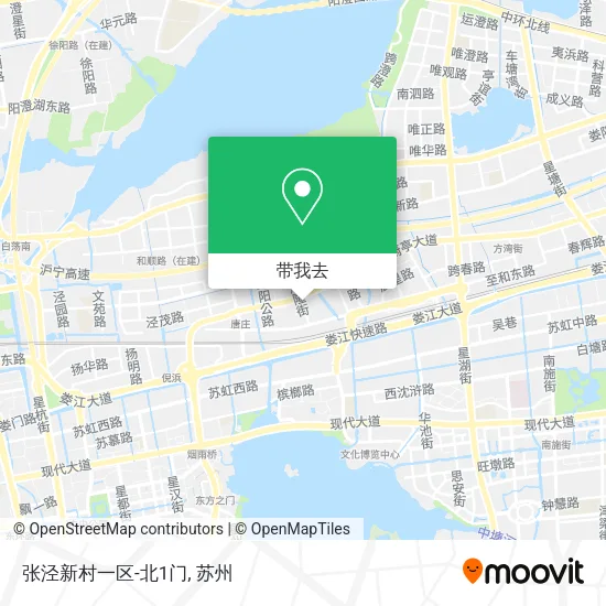 张泾新村一区-北1门地图