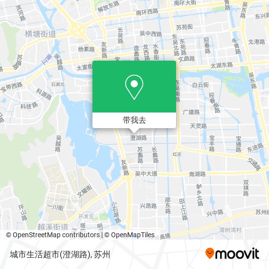 城市生活超市(澄湖路)地图
